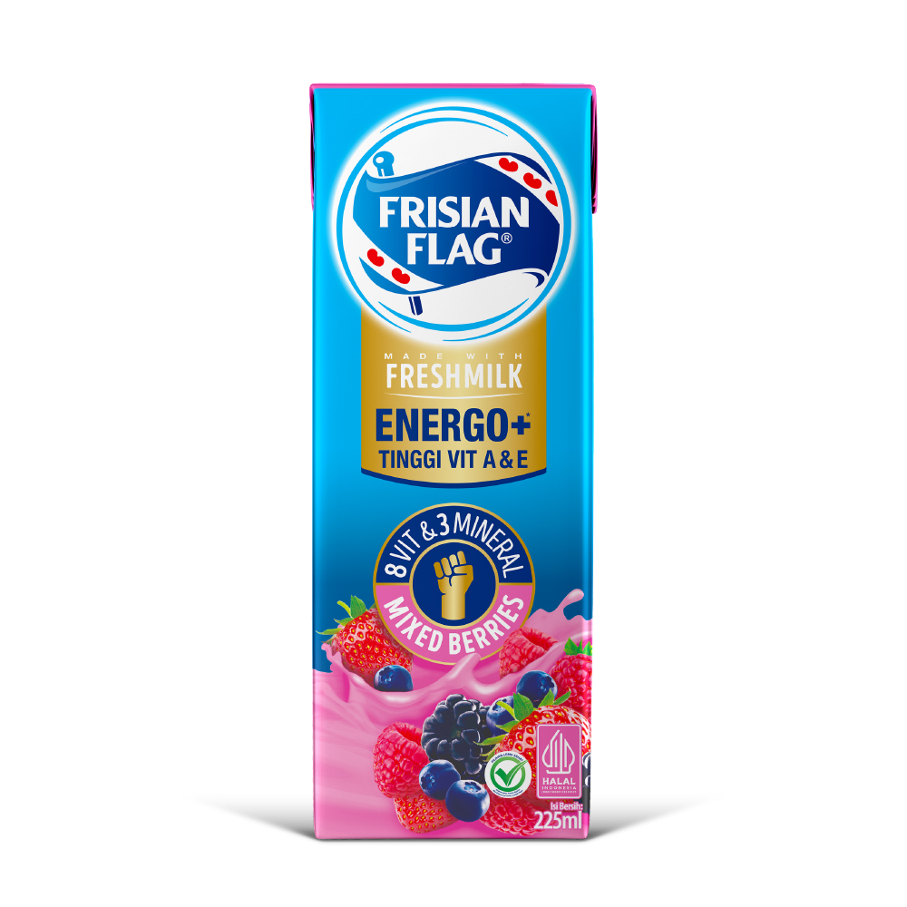BARU! Susu UHT Frisian Flag Matcha & Mixed Berries tinggi Vitamin A&E