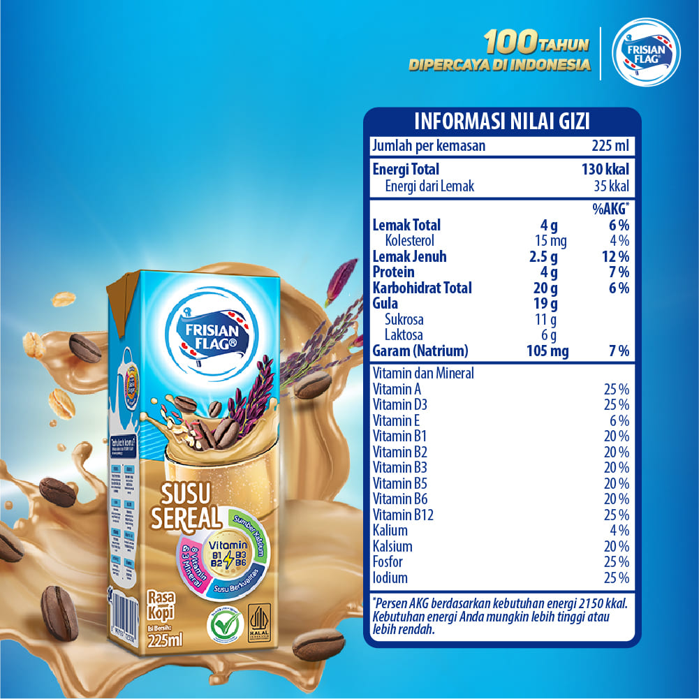 Frisian Flag Susu Sereal Kopi, Nikmat Tanpa Bulir